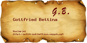 Gottfried Bettina névjegykártya